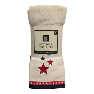 Member's Mark Super-Absorbent 100% Cotton Kitchen Towel Set, 8pc - Stars